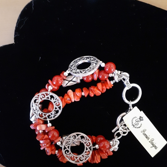 1/2 Price Marked Vintage Premeir Designs Bracelet Firecraker 1980's - Picture 16 of 16